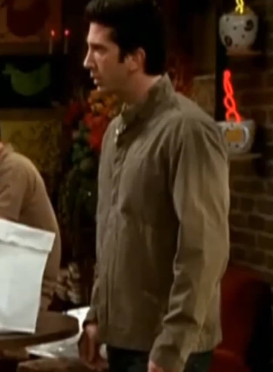 Ross Geller Friends Brown Cotton Jacket