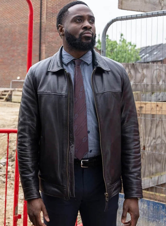Russell Carter Ludwig S01 Black Leather Jacket