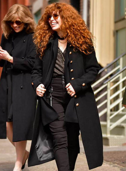  Russian Doll Season 02 Natasha Lyonne Black Coat