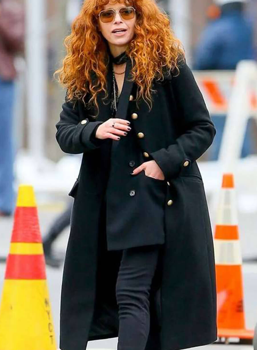  Russian Doll Season 02 Natasha Lyonne Black Coat