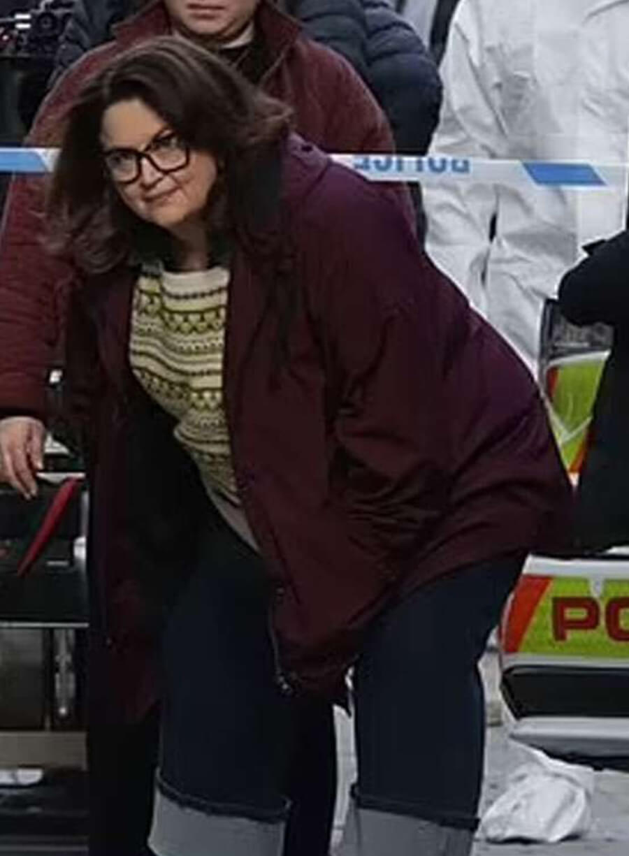 Ruth Jones Run Away Purple Hooded Jacket