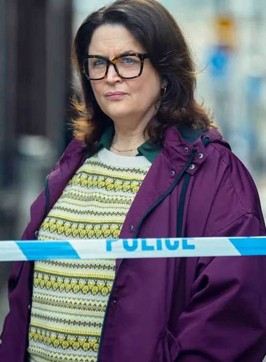 Ruth Jones Run Away Purple Hooded Jacket