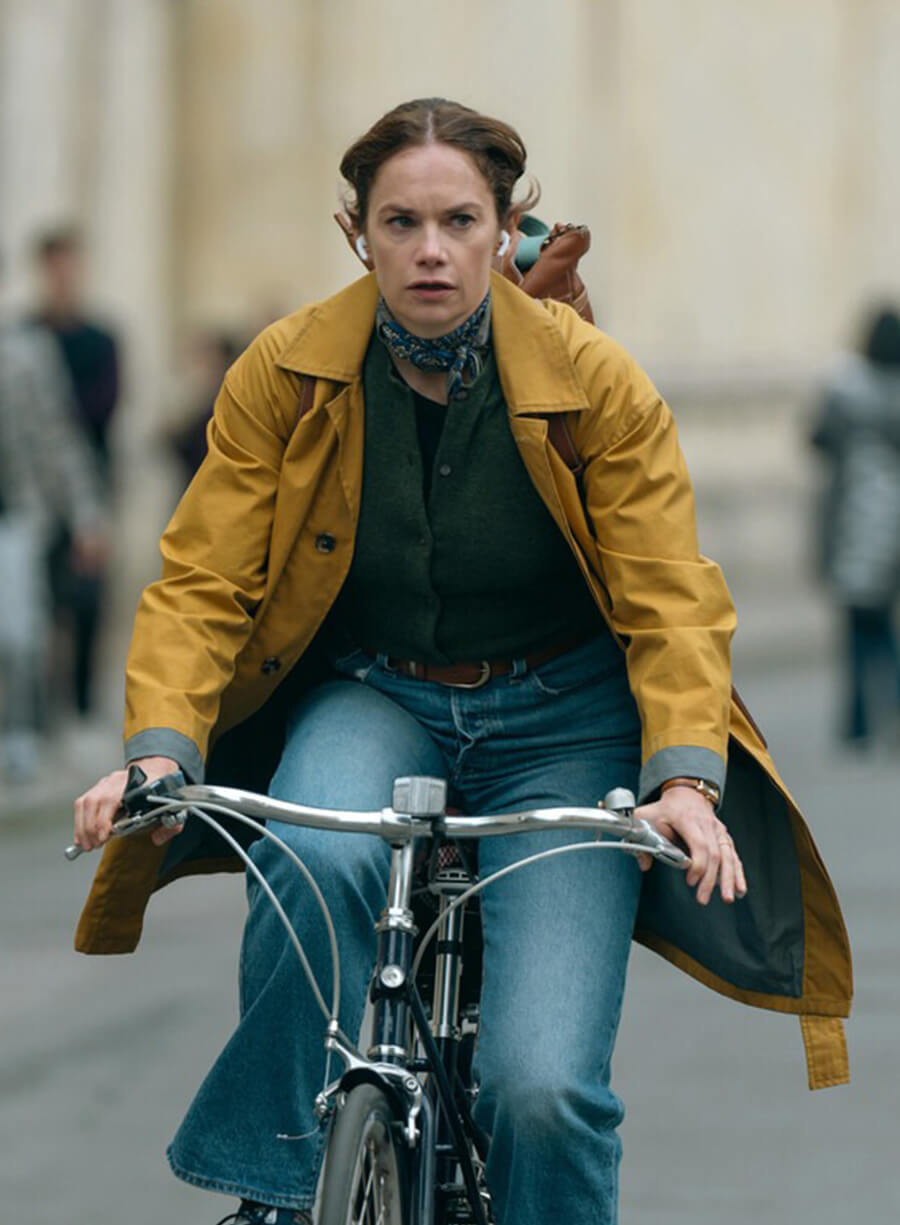 Ruth Wilson Down Cemetery Road Mustard Coat