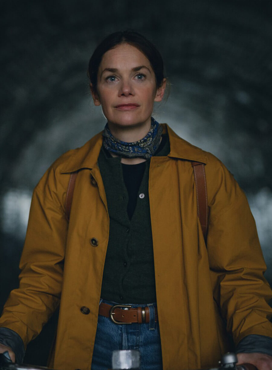 Ruth Wilson Down Cemetery Road Mustard Coat
