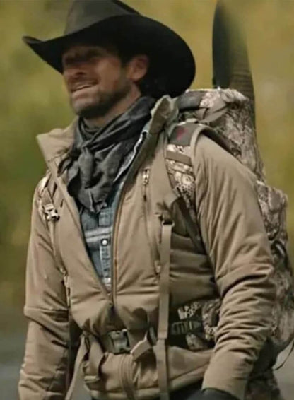 Ryan Bingham Yellowstone S5 Beige Cotton Jacket