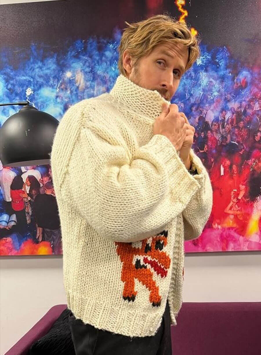 Ryan Gosling Project Hail Mary 2026 Wolf Cardigan