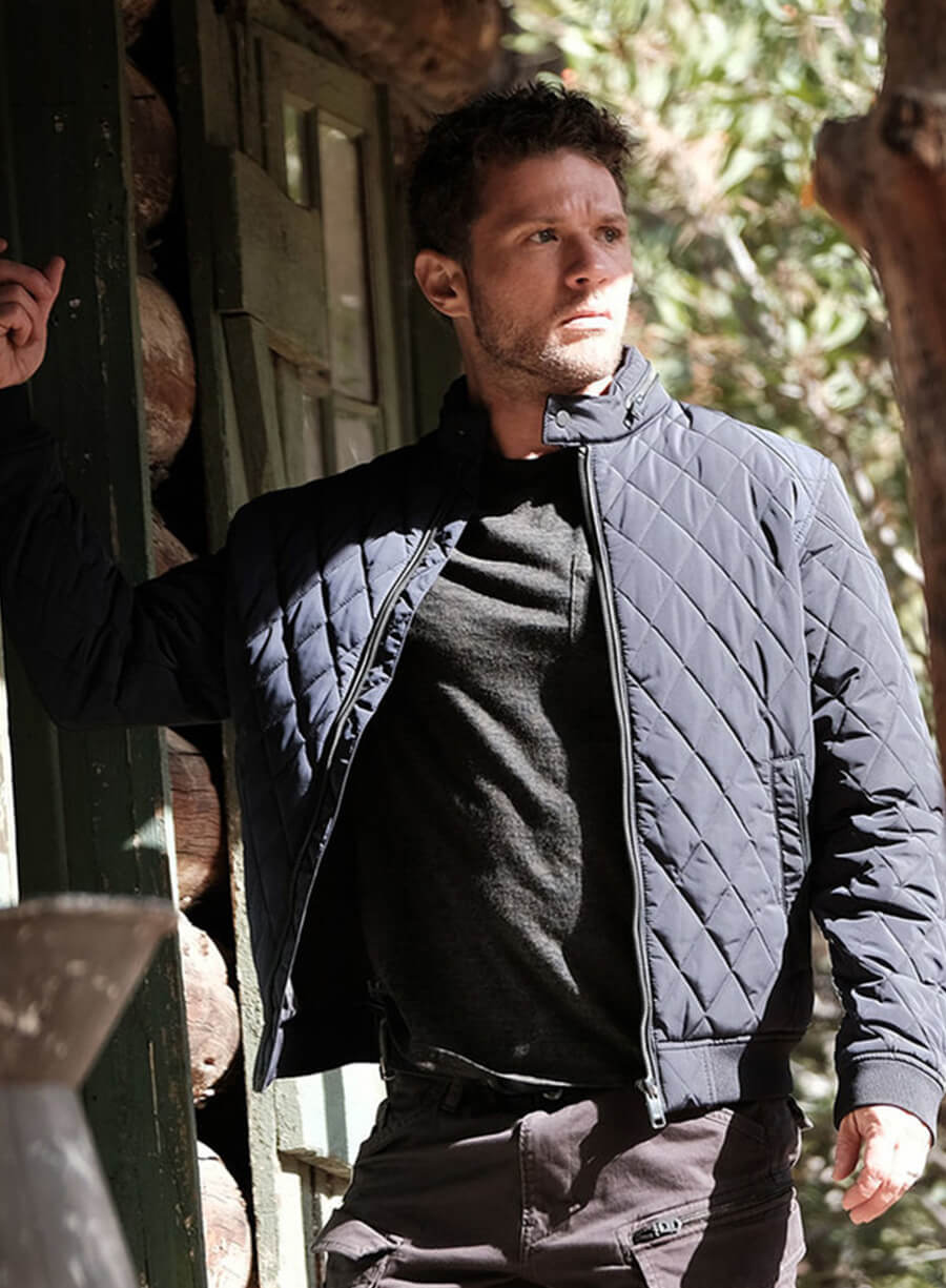 Ryan Phillippe Shooter Blue Puffer Jacket