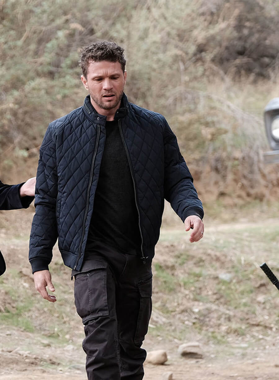 Ryan Phillippe Shooter Blue Puffer Jacket