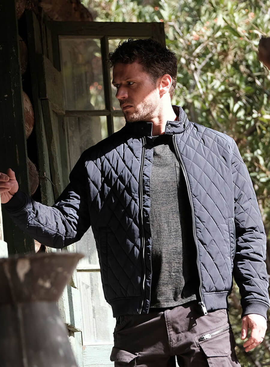 Ryan Phillippe Shooter Blue Puffer Jacket
