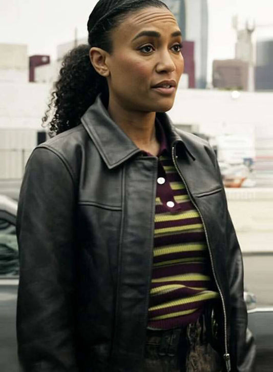 S.W.A.T. S08 Devin Gamble Black Leather Jacket