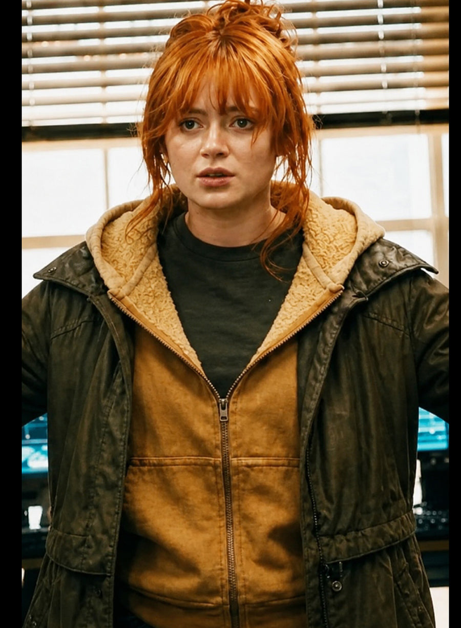 Sadie Sink Spider-Man Brand New Day 2026 Green Jacket
