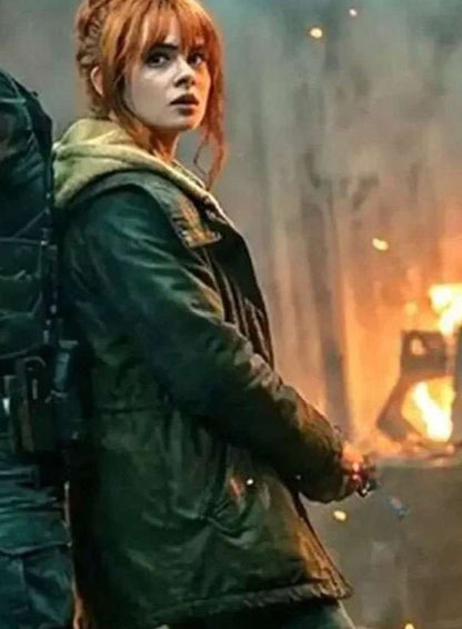 Sadie Sink Spider-Man Brand New Day 2026 Green Jacket