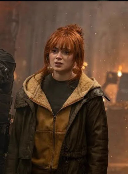 Sadie Sink Spider-Man Brand New Day 2026 Green Jacket