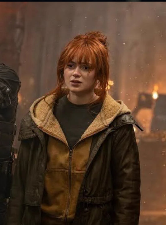 Sadie Sink Spider-Man Brand New Day 2026 Green Jacket
