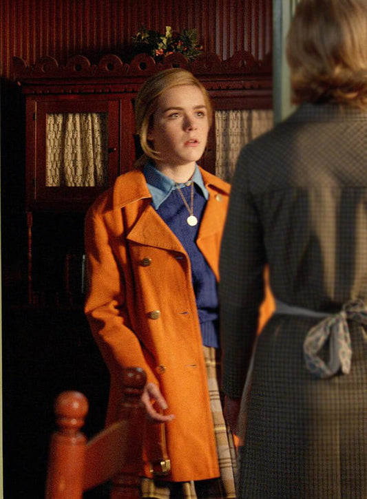 Sally Draper Mad Men Orange Trench Coat