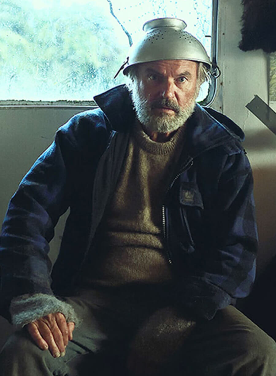 Sam Neill Hunt for the Wilderpeople Plaid Coat