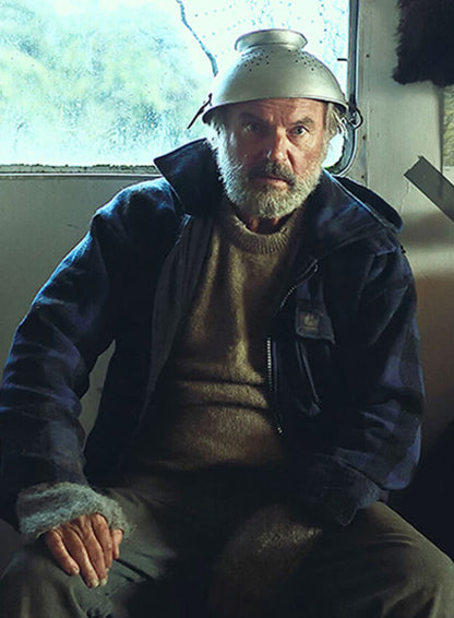 Sam Neill Hunt for the Wilderpeople Plaid Coat