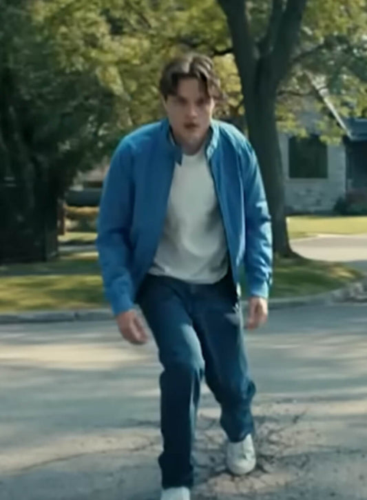 Sam Riordan Gen V S02 Blue Leather Jacket