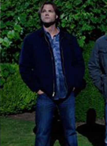 Sam Winchester Supernatural Blue Bomber Jacket
