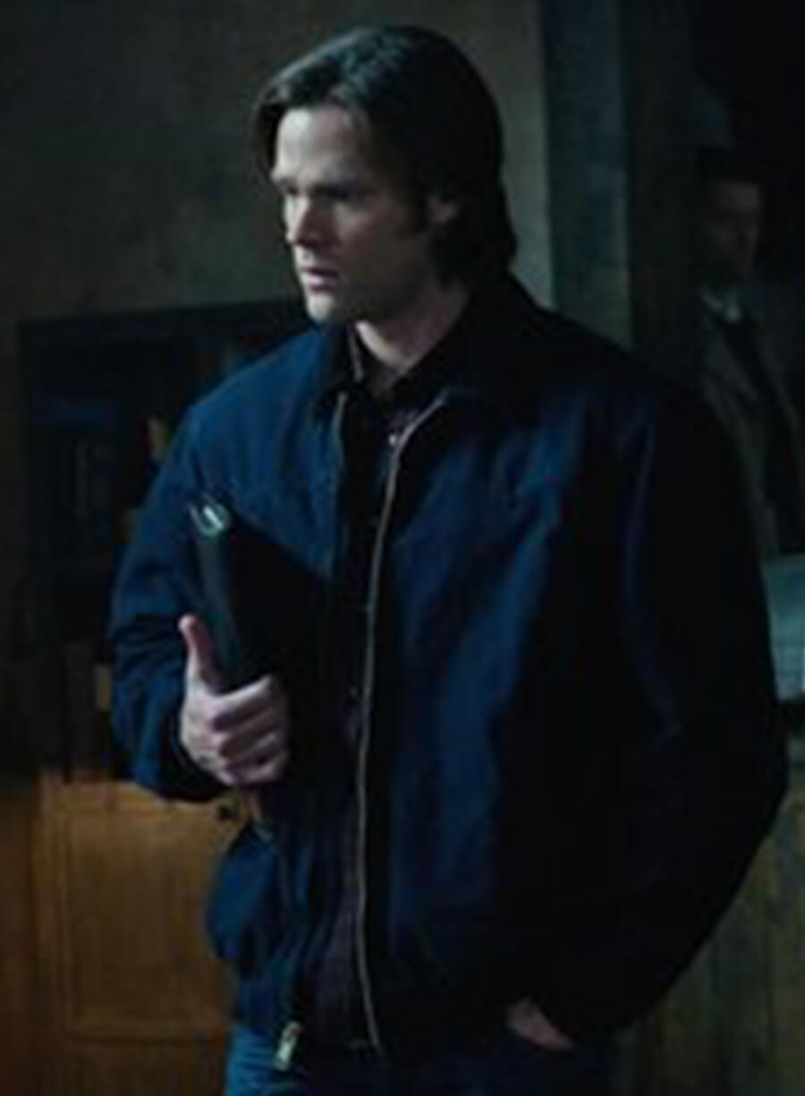 Sam Winchester Supernatural Blue Bomber Jacket
