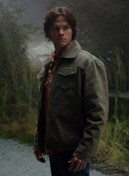Sam Winchester Supernatural Green Jacket