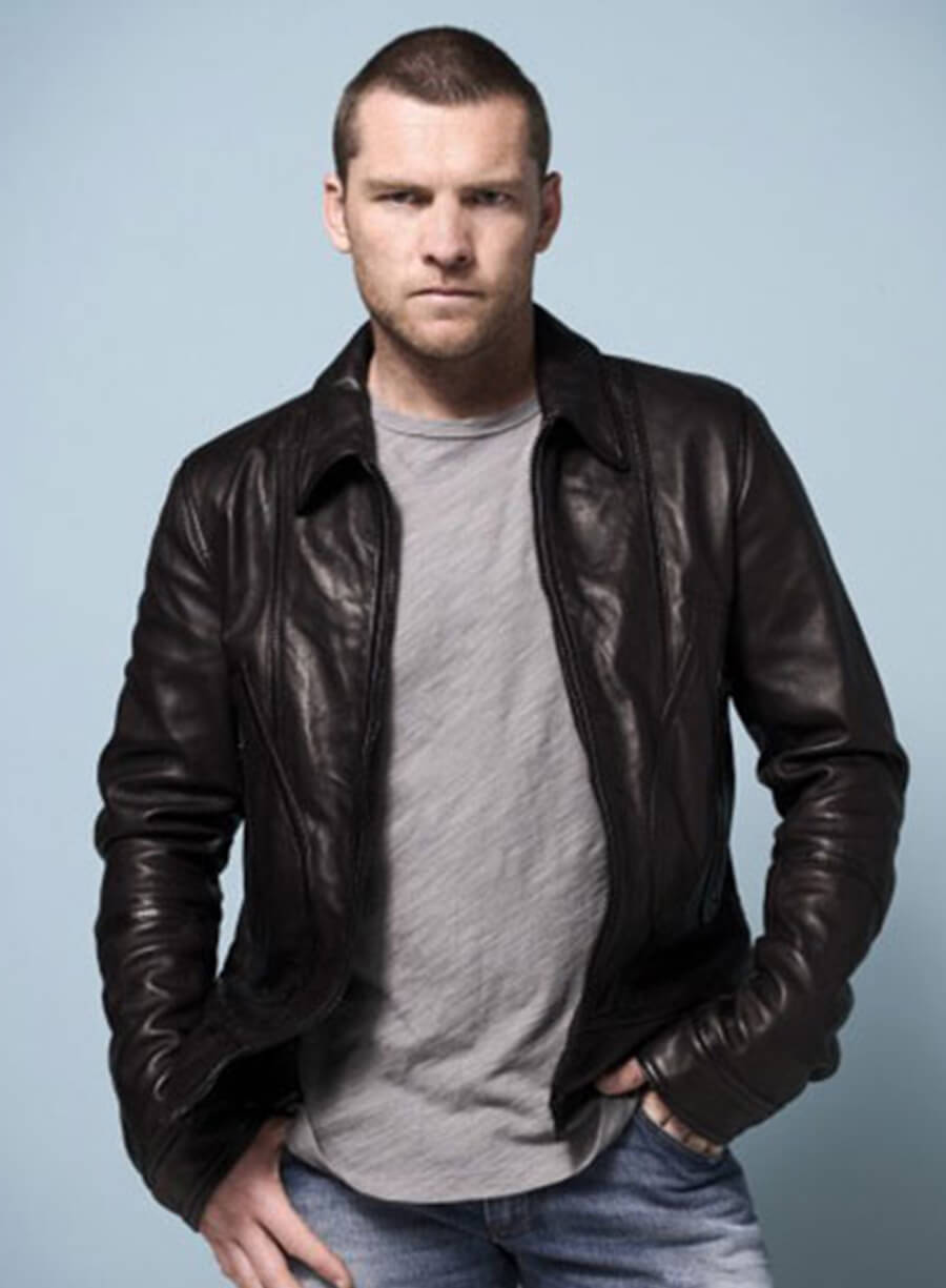 Sam Worthington Black Trucker Jacket