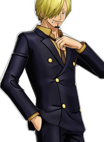 Sanji One Piece Dark Blue Suit Jacket