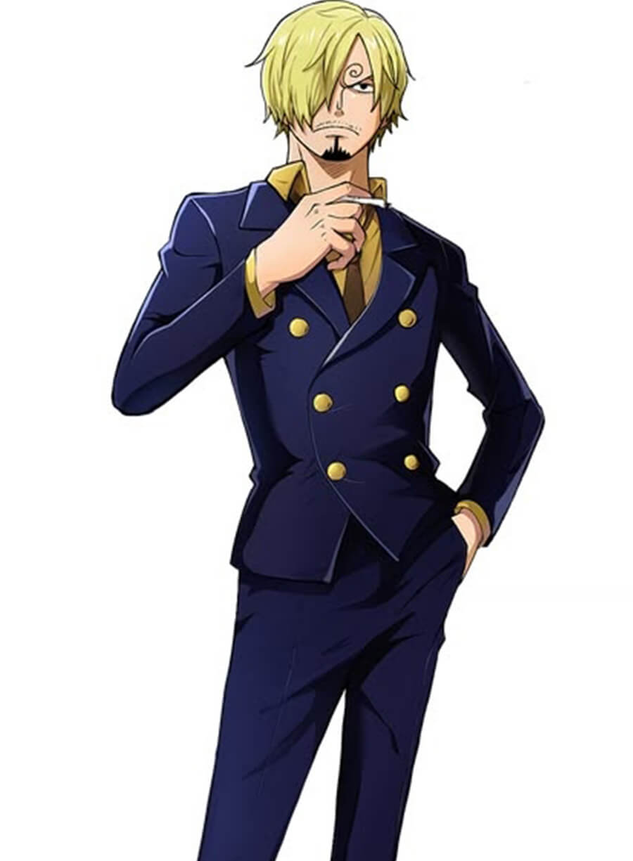 Sanji One Piece Dark Blue Suit Jacket