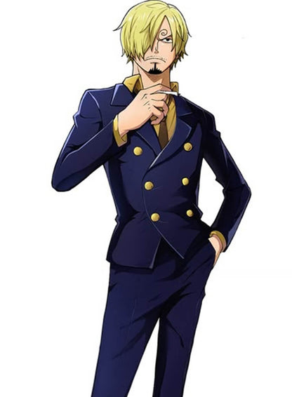 Sanji One Piece Dark Blue Suit Jacket