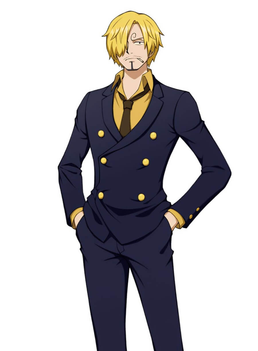 Sanji One Piece Dark Blue Suit Jacket
