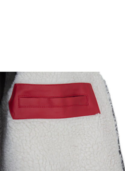 Santa Claus Christmas Leather Jacket Costume