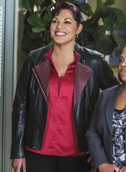 Sara Ramirez Grey’s Anatomy Black Leather Jacket