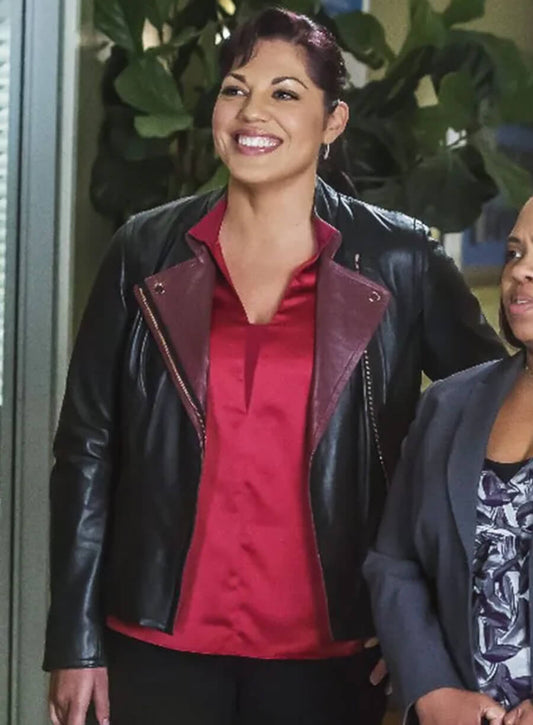 Sara Ramirez Grey’s Anatomy Black Leather Jacket