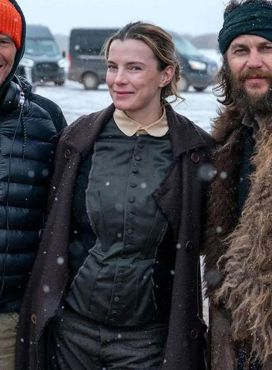 Sara Rowell American Primeval 2025 Brown Coat