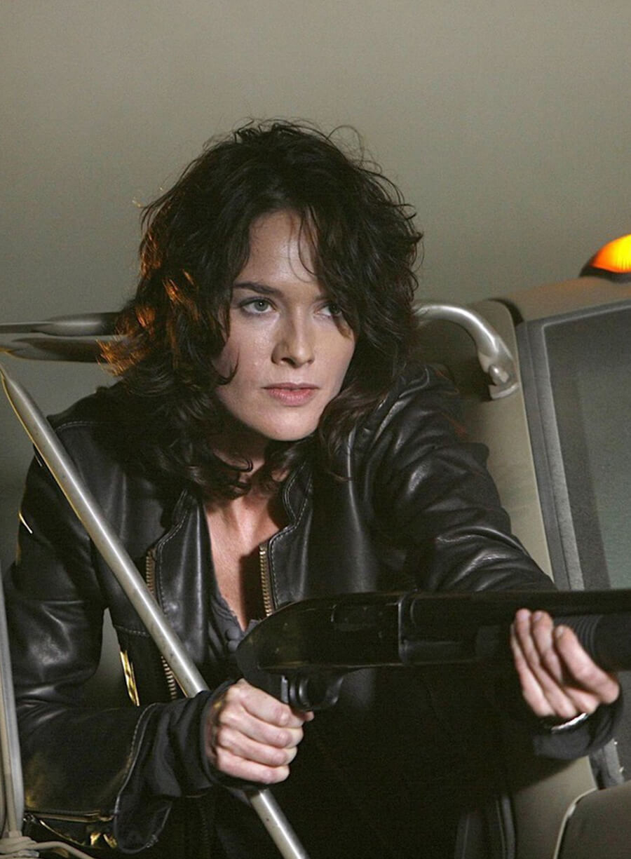 Sarah Conor Terminator Black Leather Jacket