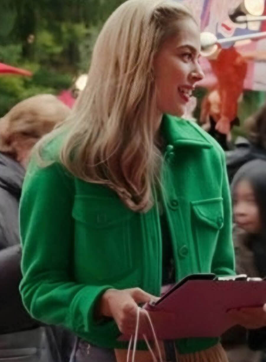 Sarah Dugdale Virgin River S05 Green Wool Jacket