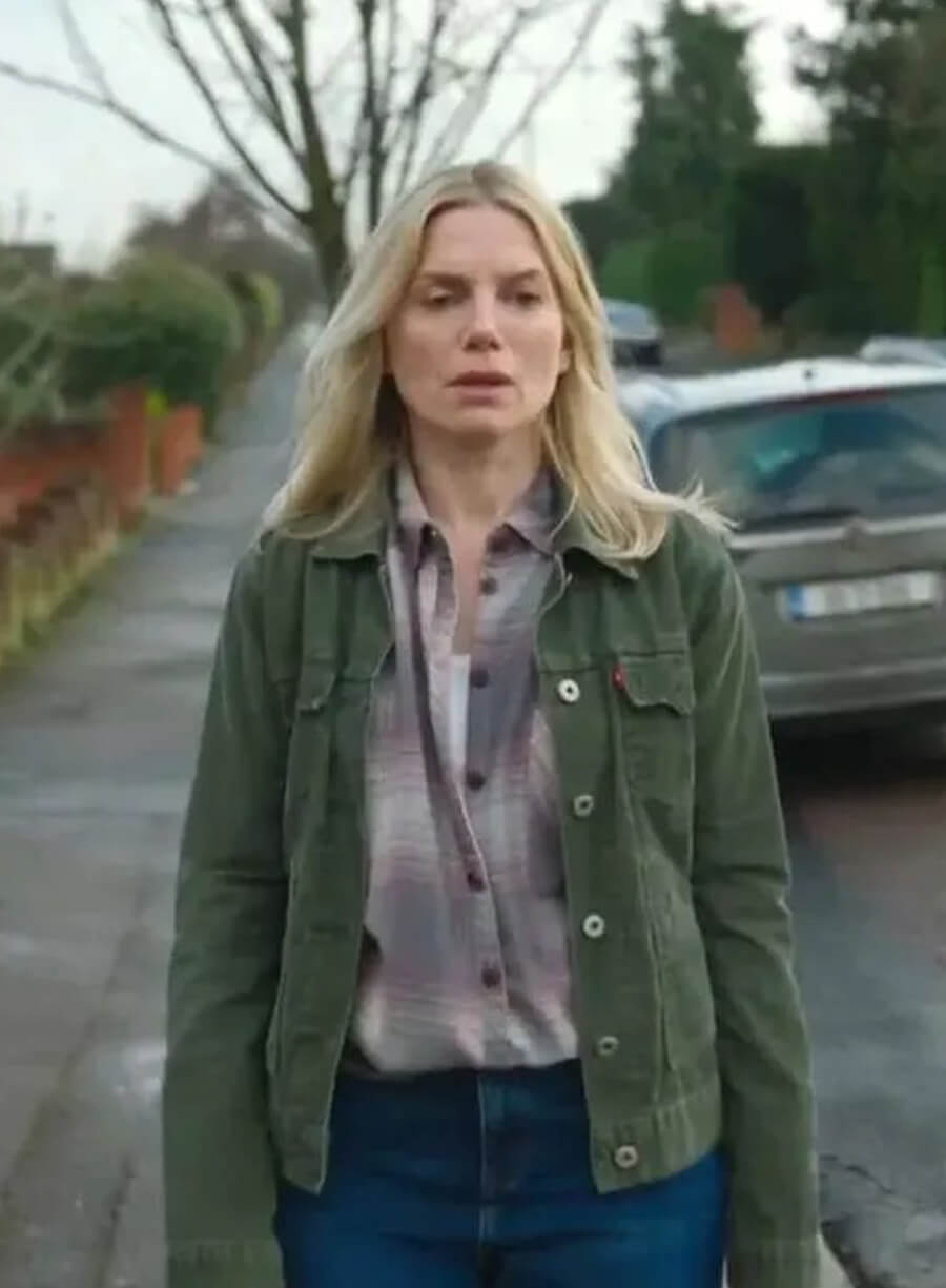 Sarah Greene Bad Sisters Green Cotton Jacket