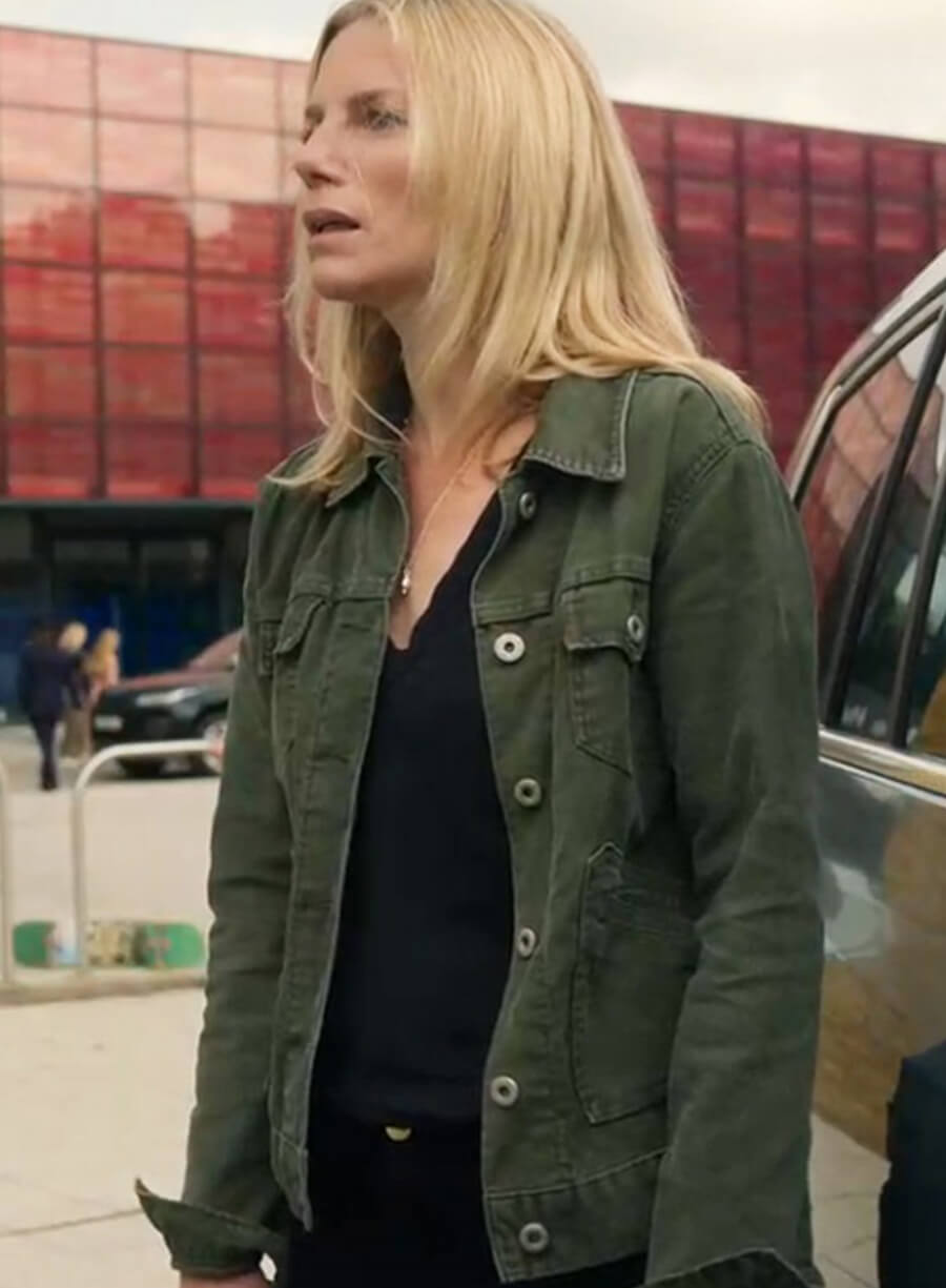 Sarah Greene Bad Sisters Green Cotton Jacket