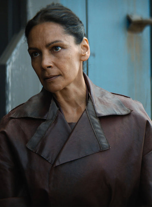 Sasha Behar Mari Hardin Foundation Brown Leather Coat