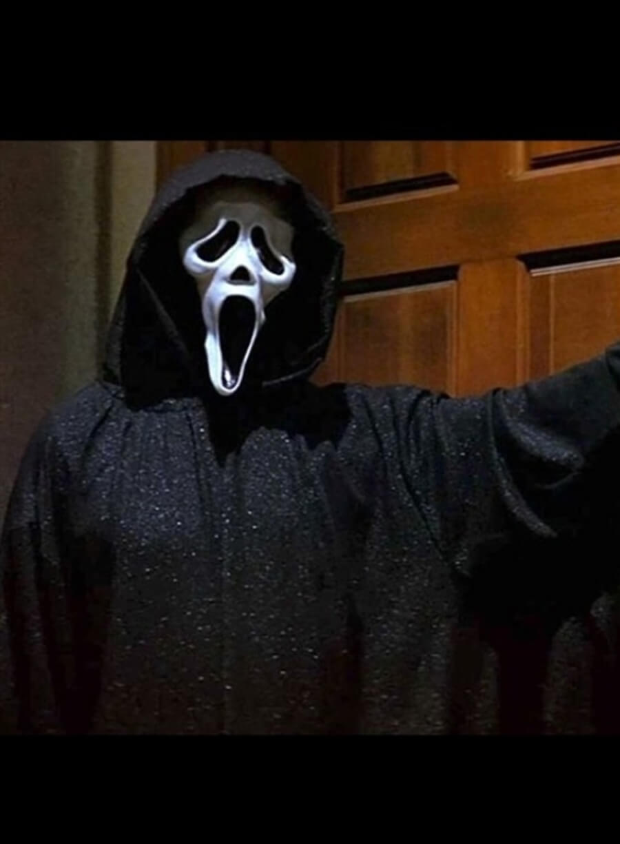 Scream 6 Ghost Black Hooded Coat