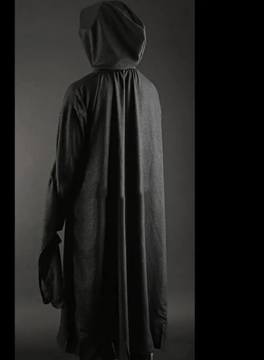 Scream 6 Ghost Black Hooded Coat