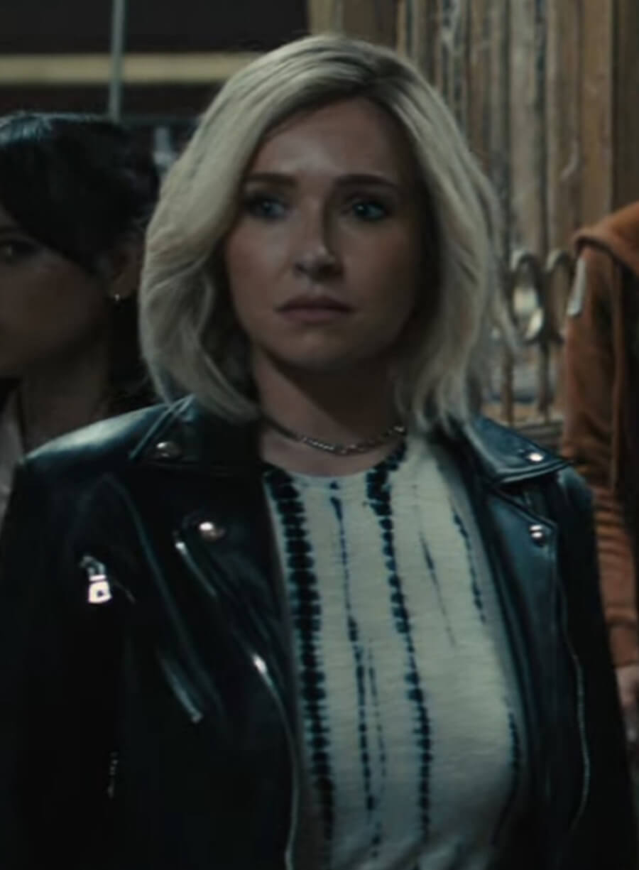 Scream VI Hayden Panettiere Black Leather Jacket