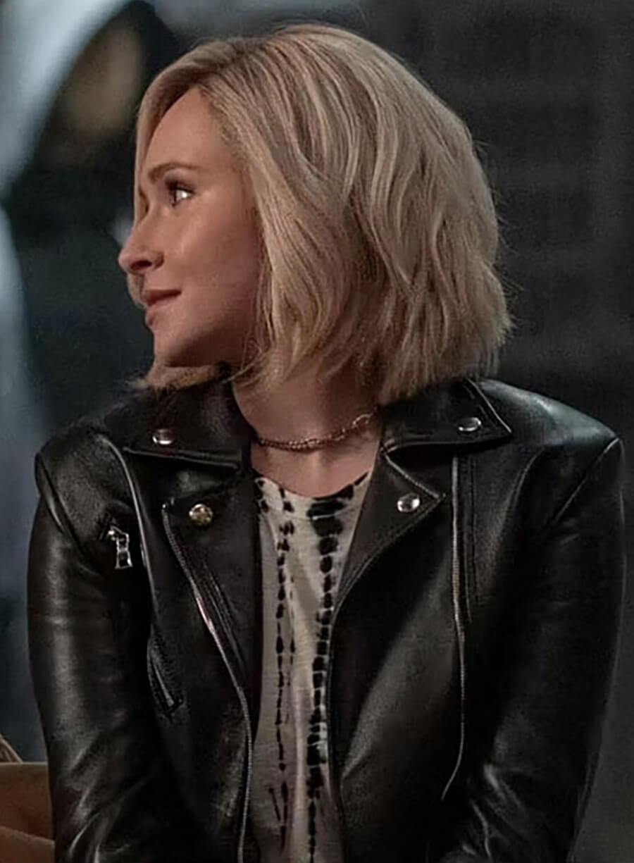 Scream VI Hayden Panettiere Black Leather Jacket