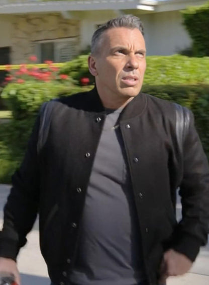 Sebastian Maniscalco Bookie S02 Black Bomber Jacket