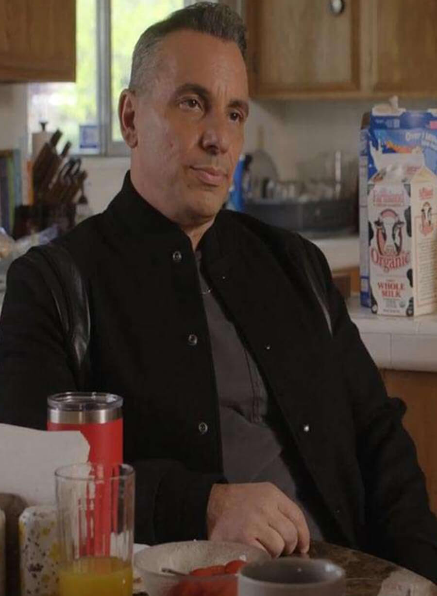 Sebastian Maniscalco Bookie S02 Black Bomber Jacket