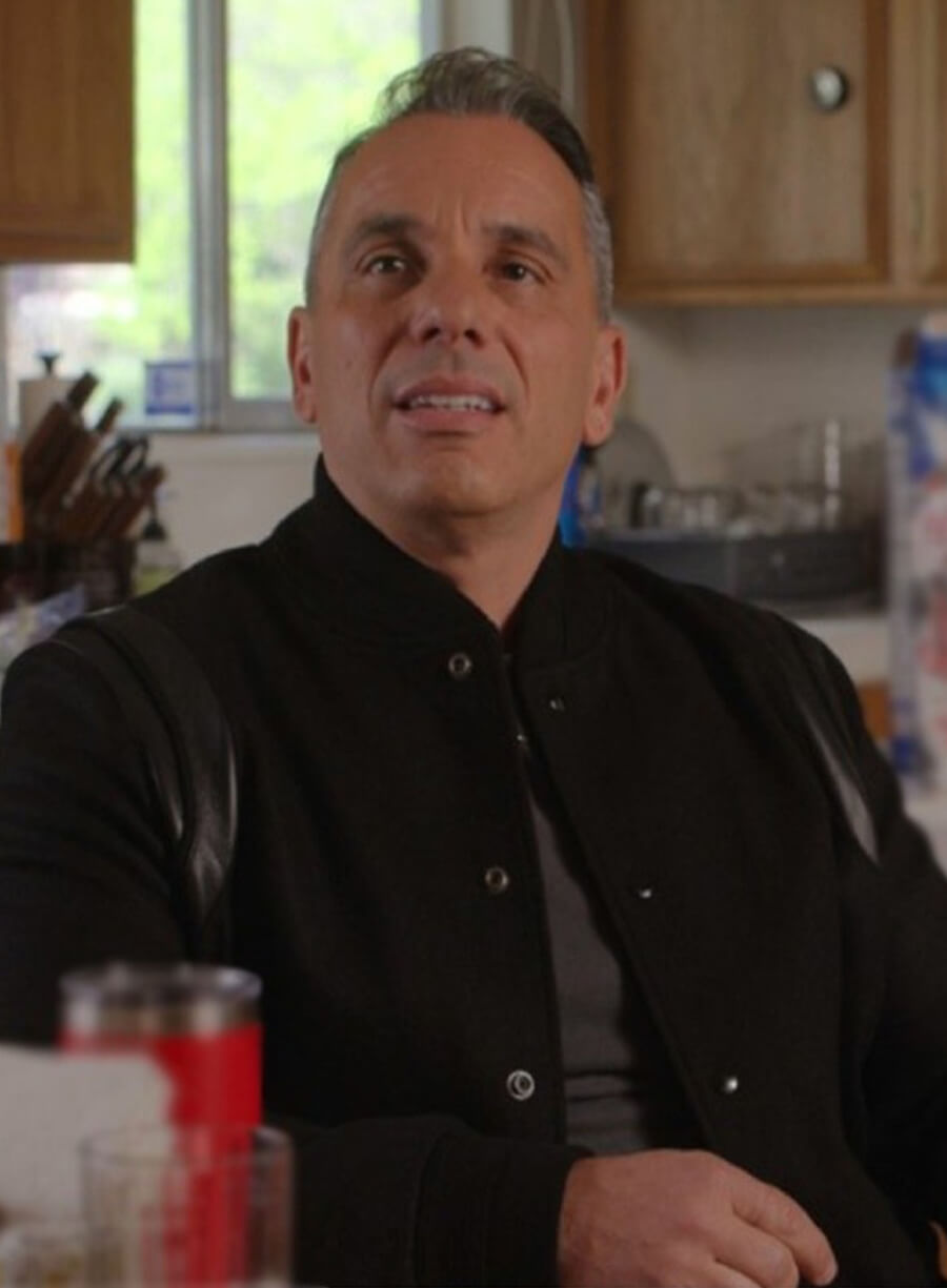 Sebastian Maniscalco Bookie S02 Black Bomber Jacket