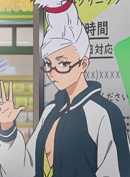 Seiko Ayase Dandadan Blue Varsity Jacket