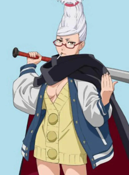 Seiko Ayase Dandadan Blue Varsity Jacket