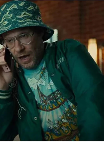 Seth Rogen Platonic 2023 Green Varsity Jacket