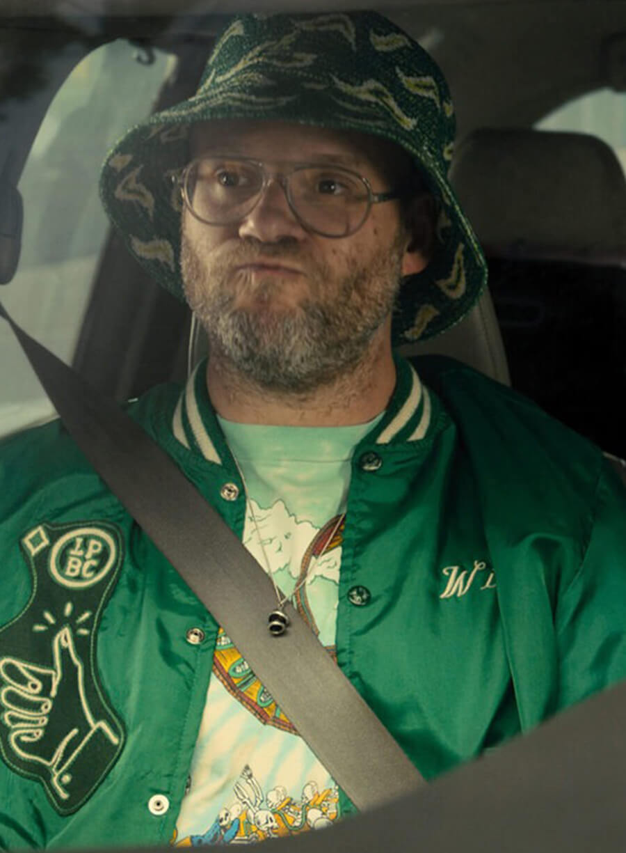 Seth Rogen Platonic 2023 Green Varsity Jacket